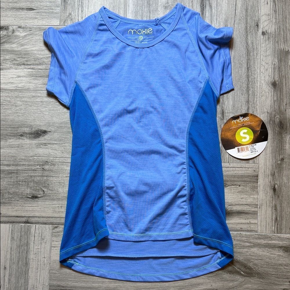 Moxie Blue Cycling Tee Size Small